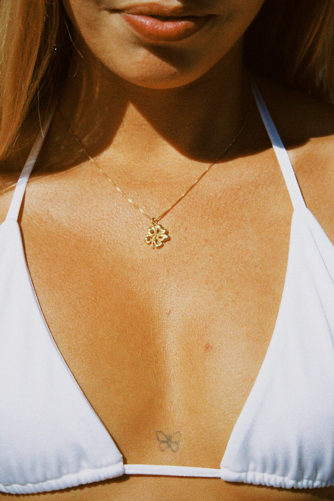 Hibiscus Necklace - Gold