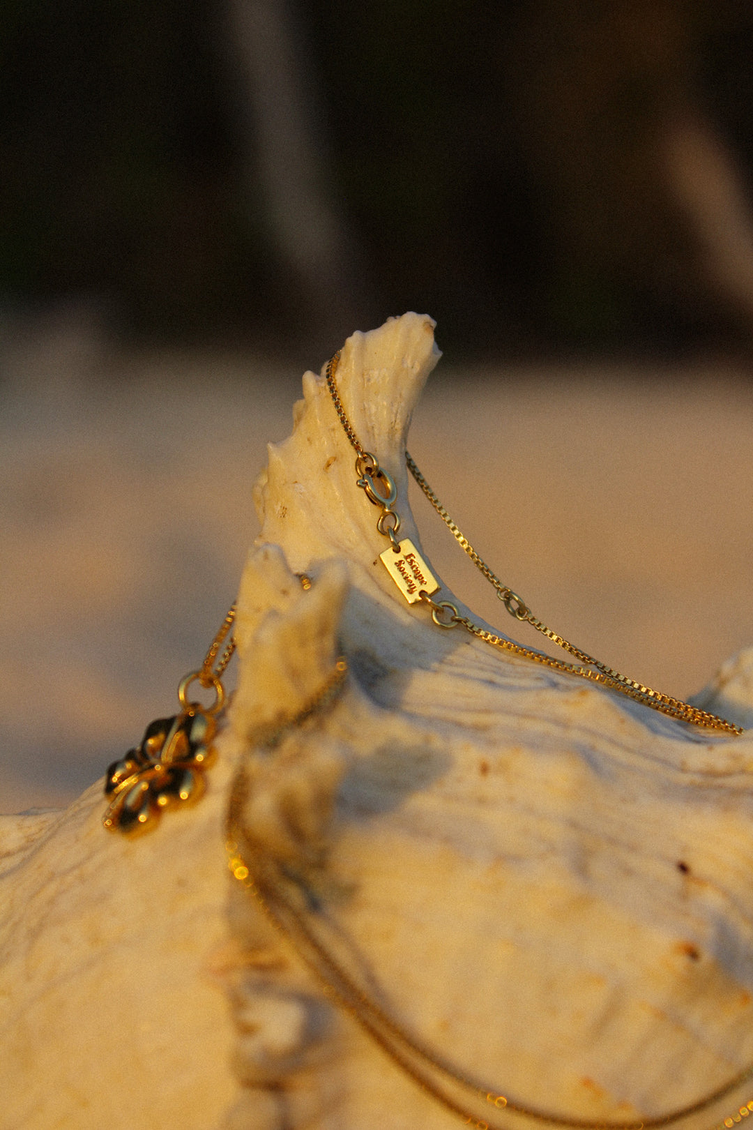 Hibiscus Necklace - Gold